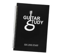 Toyvian Guitar Tablature Notebook A4 Music Score Book Portable Coil Music Book for Beginner Guitarists Handwritten Chord Practice