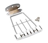 Toyvian Guitar Tailpiece for String Jazz Guitar String Board Replacement Adjustable Bridge