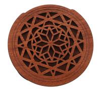 Toyvian Guitar Wooden Soundhole Cover Resonator Guitar Part for Feedback Reduction Smooth Finish Beautiful Hollow Design for Acoustic Performance and Practice