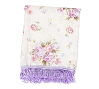 Toyvian Guzheng Cover Pleuche Material Chinese Style Floral Sleeve for Keyboard Piano Decorative Dustproof Cloth Universal Fit 163cm Violet