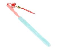 Toyvian Guzheng Long Flannel Clean Brush Instrument Cleaning Tool with Plastic Handle Easy to Store and Does Not Damage Musical Instrument Surface for Efficient Dust Removal Random Color