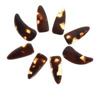 Toyvian Guzheng Nail Picks 8pcs Storage Box Groove Design for Fingers Easy to Clean Compatible Guitar Bass Banjo Ukulele Celluloid Material Assorted Colour Finger Protectors