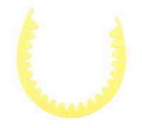 Toyvian Guzheng Silicone Weak Band for Guzheng Practice Yellow Mute Function for Night Playing at Home