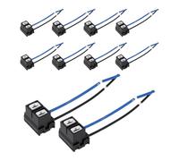 Toyvian H7 Headlight Bulb Socket 10pcs Ceramic with Wiring Harness | Heat-resistant Ceramic and Alloy Material, Reduces Overheating, Suitable for Car Diyers and Auto Repair Shops