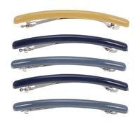 Toyvian Hair Clip Creative Hair Accessory for Women Candy-colored Metal 5pcs Chic Simple Design Side Bobby Pin Barrette Random Color for Everyday Use and Styling
