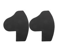 Toyvian Hairline Enhancing Card and Beard Shaping Tool, 1 Pair Black Barber Line Up Guide for Precise Hair Styling and Grooming, Multifunctional Hairline Measurement and Correction Card