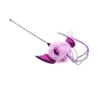 Toyvian Halloween Cat Teaser Stick Adorable Monster Shaped Interactive Toy for Active Cats Lightweight Wand for Halloween Fun and Bonding