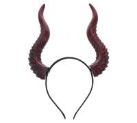 Toyvian Halloween Devil Horns Headband with Detachable Resin Horns for Party Decorations and Masquerade Party, Universal Fit, Vibrant Red Colour, Creative and Unique Cosplay Accessory