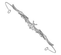 Toyvian Halloween Gothic Bat Crown Headband Metal Tiara with Spreadwing Bat Shape, Silver Vintage Fashion Hair Band that Does Not Easily Slip, for Parties and Other Occasions