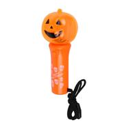 Toyvian Halloween LED Flashing Stick with Orange Plastic Body and Button Design, Creative Luminous Festival Prop for Dancing Parties and Everyday Wear