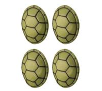 Toyvian Halloween Party Turtle Shell Prop, 4pcs Eva Wearable Turtle Shell Pillowl Sea Costume Cosplay Doll for Stage Performances, Dark Green