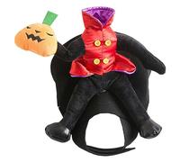 Toyvian Halloween Pumpkin Costume for Dogs Cats Comfortable Skin Friendly Pet Garment for Parties Breathable Lightweight Design for Halloween Dress Up and Photos