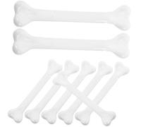 Toyvian Halloween Skeleton Bone Toys 12Pcs Plastic Mini Fake Bones for Party Decor Diy Craft Accessories White 7cm Small Skeleton for Halloween Role Play