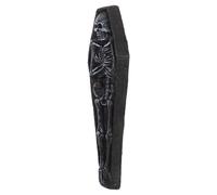 Toyvian Halloween Skull Coffin Resin Incense Stick Holder Black Skeleton Incense Burner Decorative Halloween Party Skeleton Decor