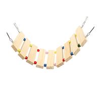 Toyvian Hamster Climbing Ladder to Keep Stable and Entertain Synthetic Material Beige Small Pets Training Ladder with Natural Beautiful Design for Cage