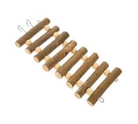 Toyvian Hamster Climbing Ladder Wooden Beaded Step Ladder for Hamsters Parakeets Birds Safe Easy to Install for Play Exercise Cage