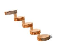 Toyvian Hamster Climbing Ladder Wooden Pet Playground for Dwarf Hamsters Gerbils and Mice Safe and Reusable for Cage Exercise and Balance Improvement Step Design