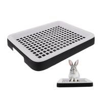 Toyvian Hamster Litter Box Bunny Litter Box Pp Material Heighten Fence Design Thick Bottom Net Fixed Lock Design Easy to Install Prevents Feet from Getting Stuck Guinea Pig and Rabbit Cage