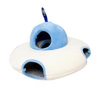 Toyvian Hamster Nest Ufo Shaped Hanging Hammock Warm Sleep Place for Pets Soft and Comfortable for Dwarf Hamsters Guinea Pigs Hedgehogs and Gerbils