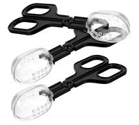 Toyvian Hamster Poop Scoop and Guinea Pig Waste Clamp 3Pcs Plastic Pooper Scooper Set Hanging Hook Portable Small Animal Cage Cleaning Tool