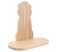 Toyvian Hamster Run Wheel Hamster Exercising Wheel Bracket Supporting Wood Material Large Size with Stand for Pet Play and Healthy Small Pets Growth