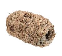 Toyvian Hamster Straw Hideout Tunnel Toy for Small Pets Natural Habitat Hideaway Hut Six for Hamsters and Gerbils