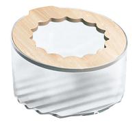 Toyvian Hamster Toilet Small Pet Bathroom Clear Sand Box for Guinea Pigs Hamsters Skid Design Multi Use Hideout Bathing Container with Lid Durable Construction