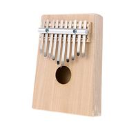 Toyvian Hand Painted DIY Thumb Piano 10 Key Finger Piano Musical Note Stickers Cleaning Cloth and Tuning Hammer Portable Kalimba for Music Lovers and Beginners