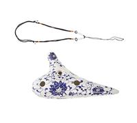 Toyvian Hand-painted Ocarina Easy Wind Instrument for Beginners Durable Ceramic Material Beautiful Sound for Boy Girl and Adults for Music Practice