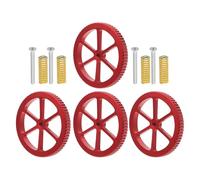 Toyvian Hand Twist Leveling Nut Set for 3d Printer Hot Bed Springs and Screws, Reliable Plastic and Iron Material, DIY Design for Precise Printer Bed Adjustment