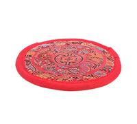 Toyvian Handmade Tibetan Singing Bowl Cushion Mat Red Pillow for Meditation and Buddhist Rituals Soft Mindfulness and Stress Relief