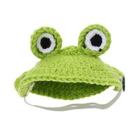 Toyvian Handmade Turtle Cosplay Knitted Sweater in Frog Shape for Tortoise and Turtle, Woolen Yarn Winter Apparel with Elastic Strap, Easy to Clean, for Festive Occasions and Daily Wear