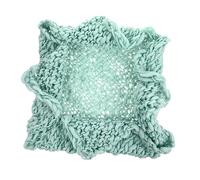 Toyvian Handmade Woolen Blanket for Newborn Photography Soft Knit Photo Prop Swaddle Wrap Milestone Blanket for Girl