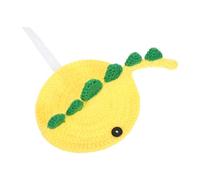 Toyvian Handmade Woolen Yarn Turtle Sweater with 3d Dinosaur Shape, Adjustable Straps, Warm Winter Apparel for Tortoise and Small Pets, for Outdoor Winter Adventures and Cosplay
