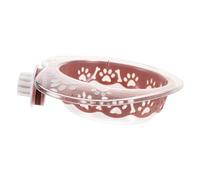 Toyvian Hanging Heart-shaped Pet Bowl Detachable Dog Crate Feeder for Water Lightweight Design for Cats Dogs for Use