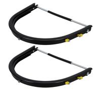 Toyvian Hard Hat Face Shield Clip and 180° Rotational Flexibility 2pcs Aluminium Alloy Visor Bracket Adjustable Spring Design for Construction and Welding Professionals