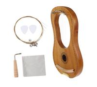 Toyvian Harp String Lyre Harp for Adult Ancient Style Musical Instrument Retro Design for Home Decoration Irish Music Performance Random Color