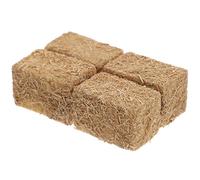 Toyvian Hay Dollhouse Accessories 4 Pcs Stackable Haystack Model Miniature Decor Autumn Scene Ornament Farmyard Backdrop Decor for Diy Wedding and Harvest Displays 1.18 X 0.79 X 0.79 in