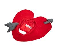 Toyvian Heart Shape Plush Hat Cosplay Headgear Novelty Costume Hat for Halloween Party Photo Props Soft Cartoon Design Fun Dress-Up Accessory