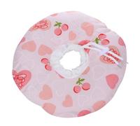 Toyvian Heart Shape Printed Cat Collar Pink Anti-scratch Protective Elizabethan Cone for Cats S Comfortable Pet Neck Circle