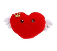 Toyvian Heart-Shaped Angel Plush Pillow Red Large Eye Cushion Valentine’S Day Soft Throw Pillow Decorative for Romantic Home Decor