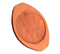 Toyvian Heat Resistant Wood Trivet for Kitchen Counter Inner Diameter Wooden Pot Holder with Non-slip Base Insulation Pad Protecting Tables From Hot Stone Bowls and Pans