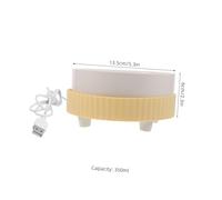 Toyvian Heated Pet Bowl for Cats 350ml with USB Power, Thermal Water Dish with Yellow Base for Constant Temperature, Suitable for Indoor Use and Cat Drinking