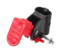 Toyvian Heavy Duty and Built-in Silent Bearings, Flat Brake Replacement Part for Black Plastic with Widened Rubber Surface Easy Stroller and Rattan Chair Wheel Brake Systems