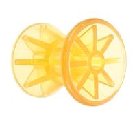 Toyvian Heavy Duty Boat Trailer Roller 2 Pack Marine Keel Roller Assembly Shock-resistant Pvc Material Yellow Colour Resistant to Sunlight for Kayak and Pontoon Launching