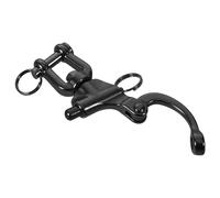 Toyvian Heavy Duty Stainless Steel Swivel Snap Shackle for Boat Rigging with Quick Release and Black Finish, for Marine Applications and Anchoring with Sturdy Rope Compatibility