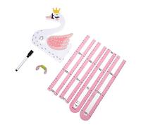 Toyvian Height Measuring Sticker Cartoon Animal Patterns Boys and Girls Growth Record Tool Easy Apply Reuse for Bedrooms Play Areas