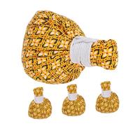 Toyvian Herbal Massage Balls 4pcs Set Manual Muscle Massager Balls for Spa and Travel Thai Traditional Hot Compress Tool for Body Relaxation and Pain Relief