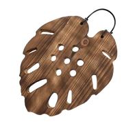 Toyvian Hexagonal Hanging Plant Board for Ferns, Chinese Fir Wood, Brown | Artistic Geometric Shape, Pre-Drilled Holes, Reusable Design, for Offices and Vertical Garden Display