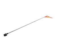 Toyvian High Visibility Bike Flag with Telescopic Height Adjustment and Reflective Triangle Banner for Mobility Scooter and Rehabilitation Support, Durable Polyester and Stainless Steel